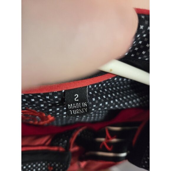 Au Noir Long Sleeves Men Shirt Size 2 Red Pre-Owned - Picture 3 of 9